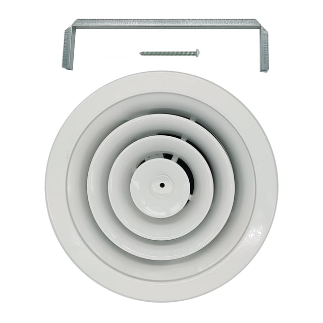 DIFUSOR CIRCULAR CONO FIJO CON REGULACION  Y PUENTE 8