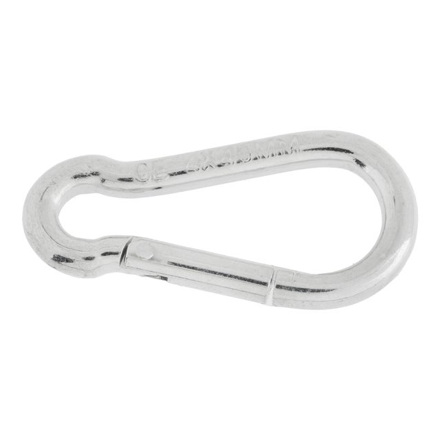 MOSQUETON  BOMBERO GALVANIZADO 4 MM. 4 UDS