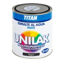 ESMALTE ACRILICO  MATE MULTIADHERENTE UNILAK 750ML NEGRO - 1