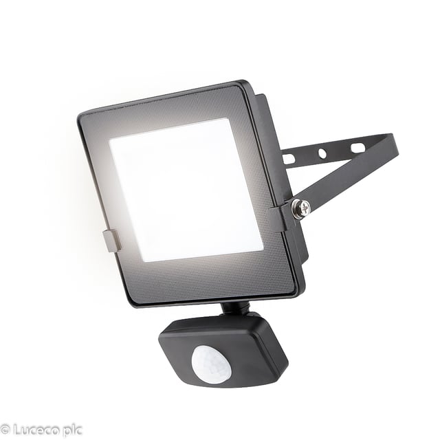 PROYECTOR LED 50W LUZ BLANCA 4000ºK NEGRO CON SENSOR