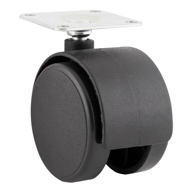 RUEDA GIRATORIA 40MM POLIPROPILENO. HASTA 20KG. LLANTA PLÁSTICO. 4 UDS.