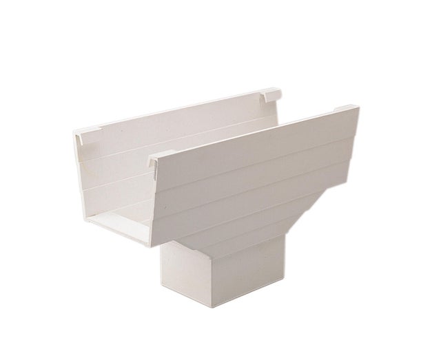 BAJANTE CENTRAL EVACUACIÓN PLUVIALES TRAPECIAL PVC BLANCO Ø26MM