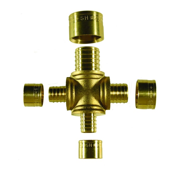 DISTRIBUIDOR EN CRUZ CASQUILLO CORREDIZO PEX-A - 1