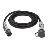 CABLE PARA CARGADOR VEHÍCULO ELÉCTRICO MONOFÁSICO 7.4KW T2 A T2 5M - 1