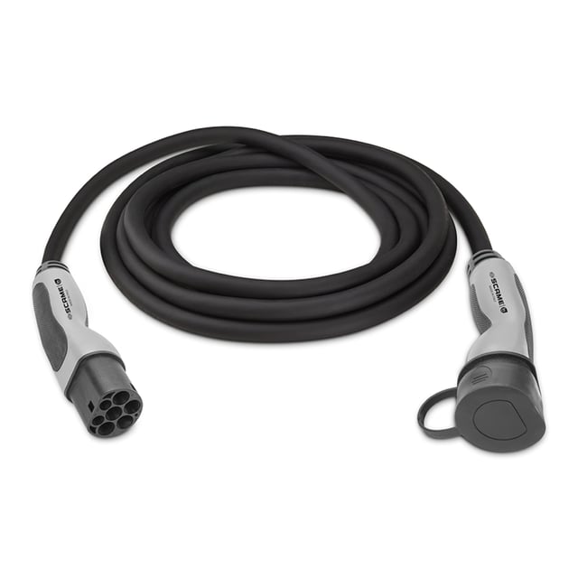 CABLE PARA CARGADOR VEHÍCULO ELÉCTRICO TRIFÁSICO 22KW T2 A T2 5M