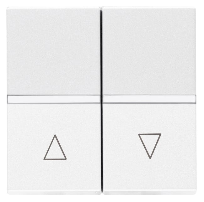 INTERRUPTOR PERSIANA 2 MODULOS SERIE ZENIT BLANCO - 1