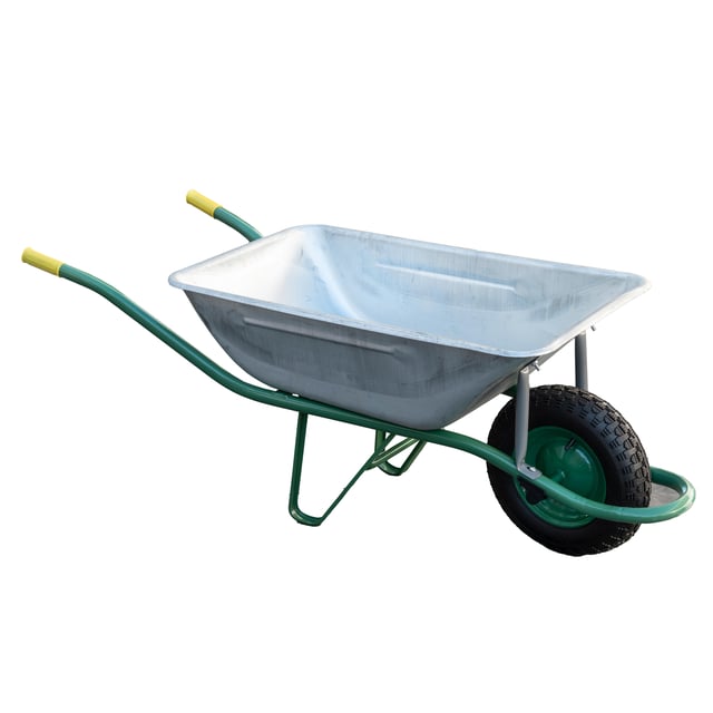 CARRETILLA DE OBRA GALVANIZADA 90L