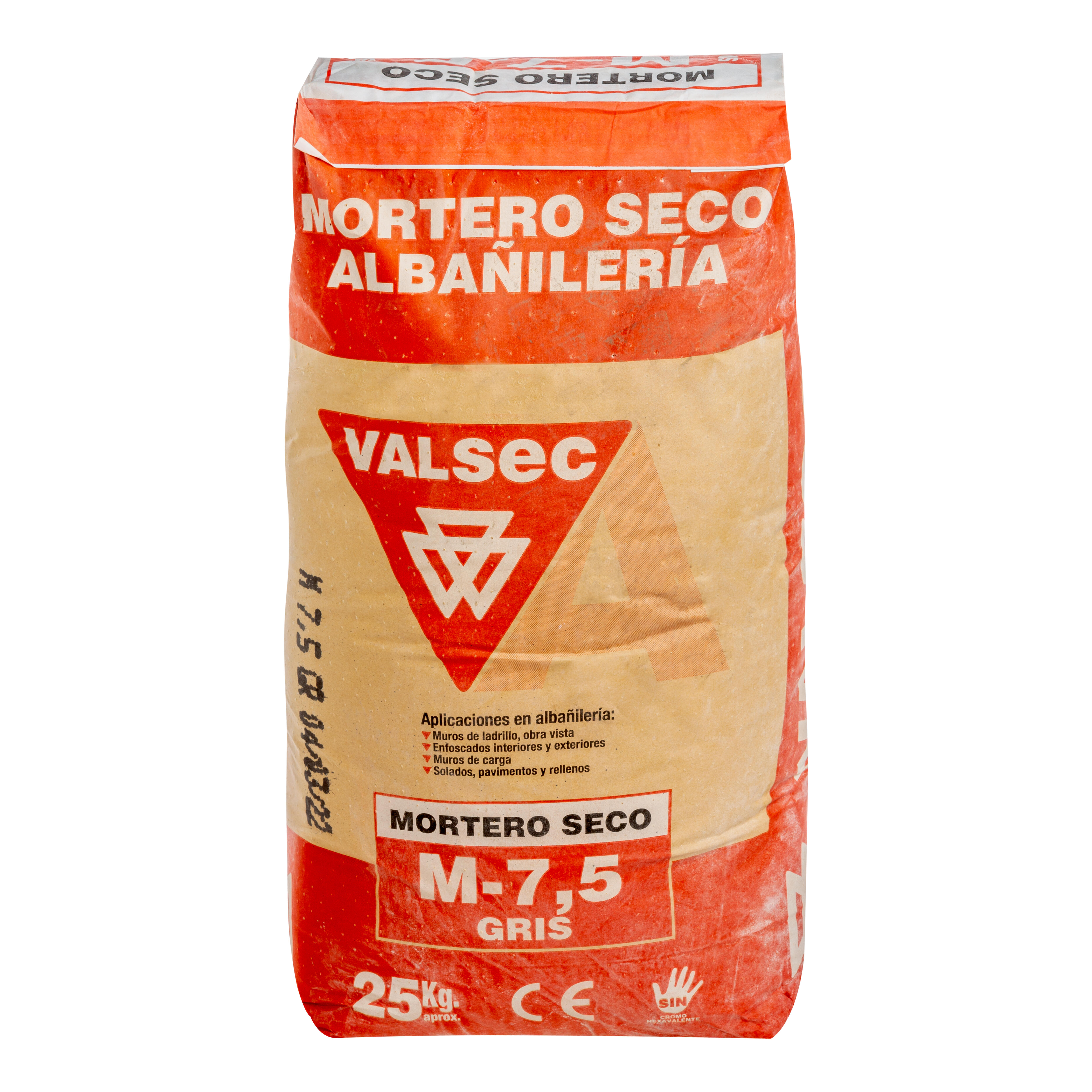 MORTERO SECO GRIS M7,5 VALSEC 25KG - 2