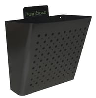 CESTA PUBLICIDAD METALICA 310 X 320 X 190  MM. NEGRA ARREGUI - 1