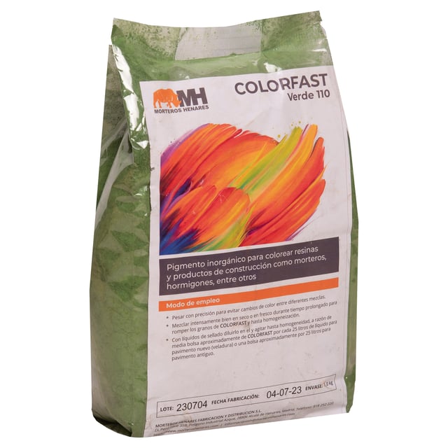 COLORANTE COLOR FAST MORTEROS HENARES VERDE 1KG
