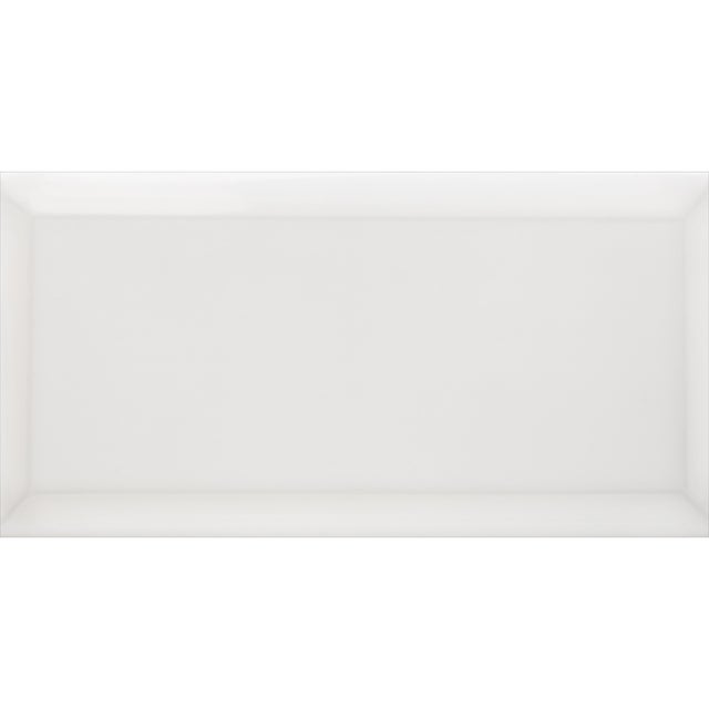 AZULEJO PASTA ROJA 10X20CM METROTILE BLANCO