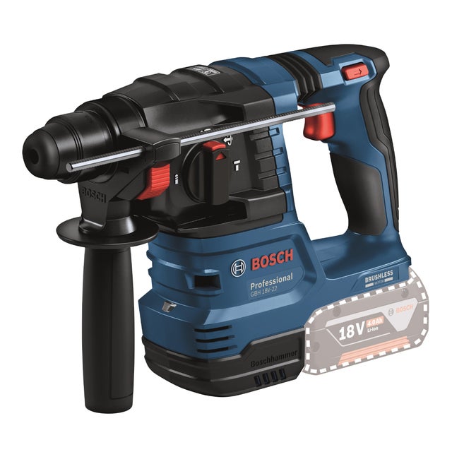 MARTILLO COMBINADO BATERÍA BRUSHLESS BOSCH GBH 18V-22 18V 1.9J
