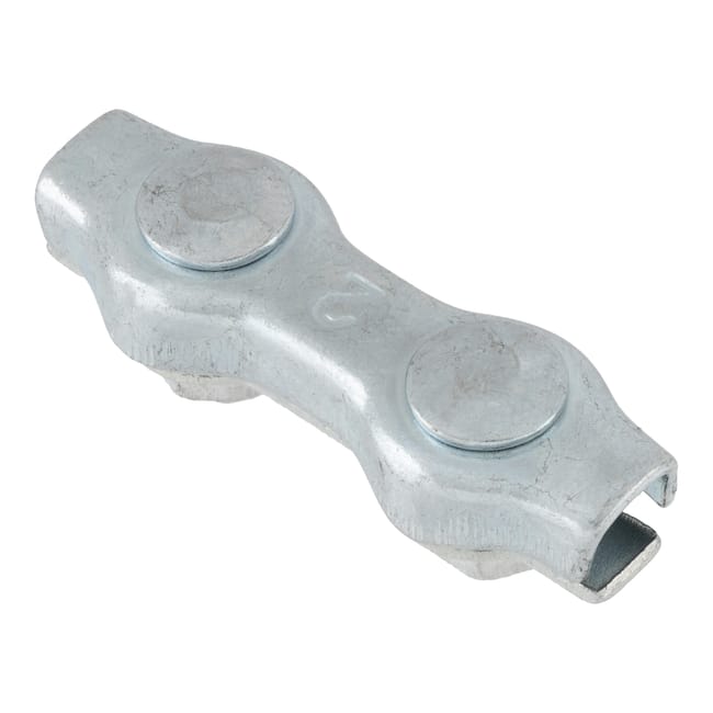 SUJETACABLE PLANO DOBLE  GALVANIZADO 2 MM. 8 UDS - 1