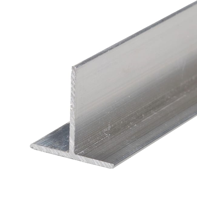 PERFIL EN T ALUMINIO BRUTO 10X16X1,4MM 2,6M - 1