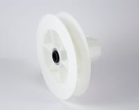 POLEA DE PVC COMPACTO 140 CON RODAMIENTO PARA EJE 40 MM Y CINTA 20MM - 1