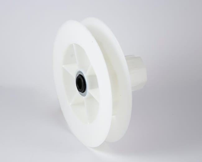 POLEA DE PVC COMPACTO 140 CON RODAMIENTO PARA EJE 40 MM Y CINTA 20MM - 1