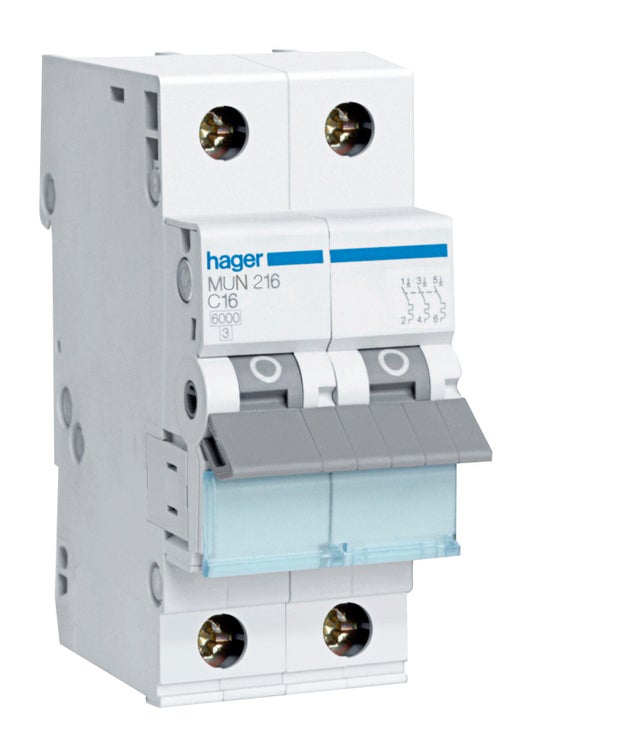 AUTOMÁTICO MAGNETOTÉRMICO 2P 10A HAGER