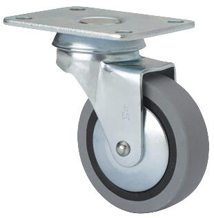 RUEDA CARRETILLA 30MM GOMA. HASTA 15KG. LLANTA ACERO