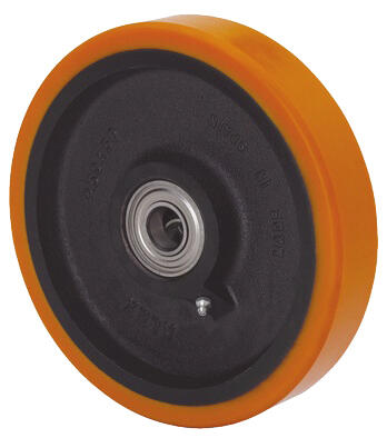 RUEDA TRANSPALET NUCLEO  ACERO Y BANDA DE POLIURETANO 180MM. RUEDAS ALEX