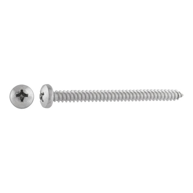 TORNILLOS ROSCA PARA METAL ACERO INOXIDABLE A2 4,8X60MM. 100UDS