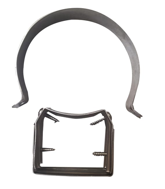 ABRAZADERA REGULABLE  INOXIDABLE PARED DOBLE 80MM - 1