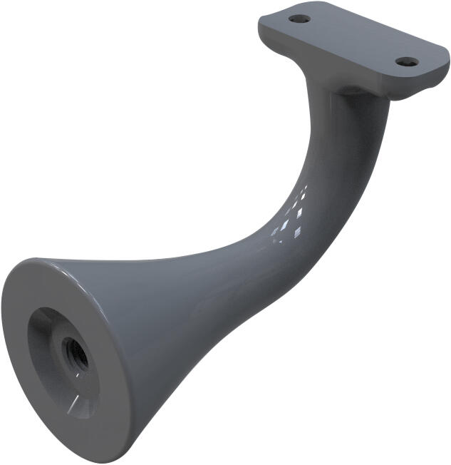 SOPORTE PASAMANOS ALUMINIO 260x265x215MM