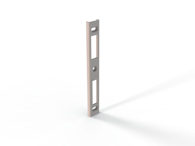 CHAPA CERRADERO LARGO REGULABLE ALUMINIO BLANCO - 1