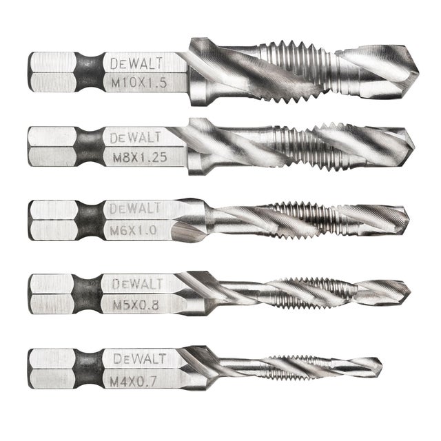 5 BROCAS ROSCADA DEWALT
