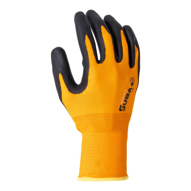 GUANTE NYLON / NITRILO FOAM TACTIL NARANJA T9 JUBA H4120/9