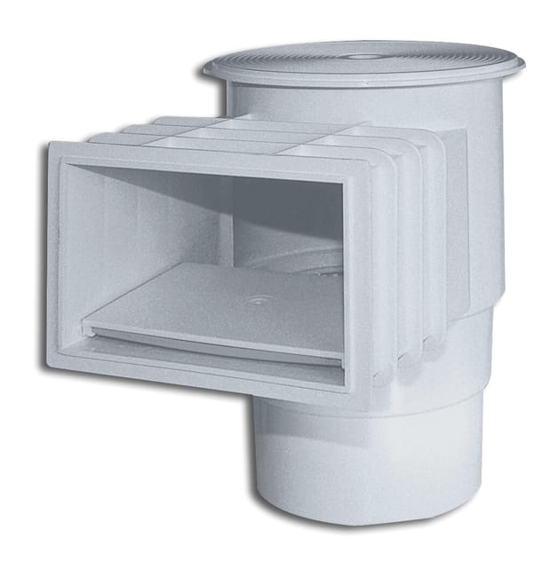 SKIMMER CON TAPA CUADRADA BLANCA - 1