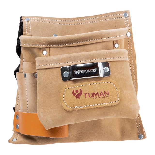 PORTAHERRAMIENTAS DE PIEL 5 BOLSILLOS