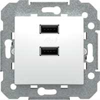 TOMA DOBLE USB VIVA BLANCO - 1