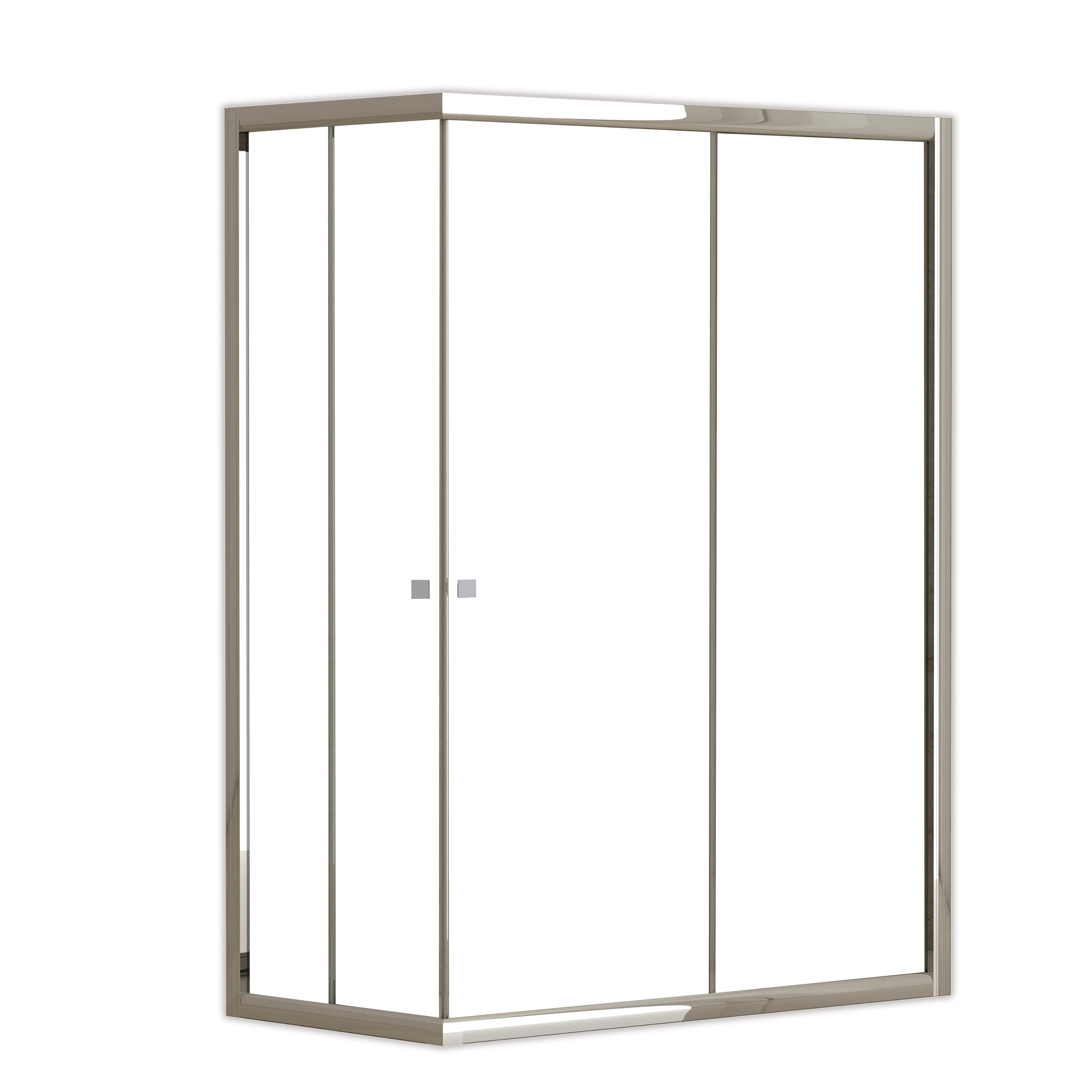 MAMPARA DE DUCHA RECTANGULAR CORREDERA CATANIA PRO 70X100CM CROMO - 2