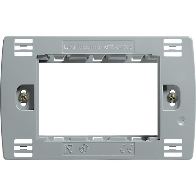 BASTIDOR 3 MODULOS CAJA RECTANGULAR LUNA