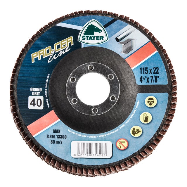 DISCO MIL HOJAS METAL 115MM GRANO 40 STAYER