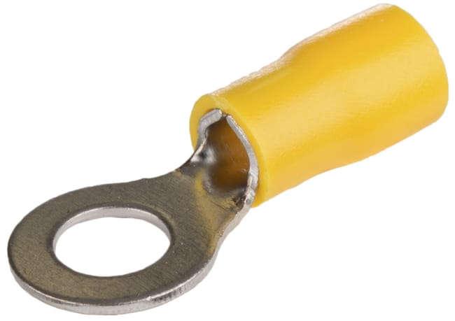 50 UD TERMINAL REDONDO AMARILLO 6 / 6 MM - 1