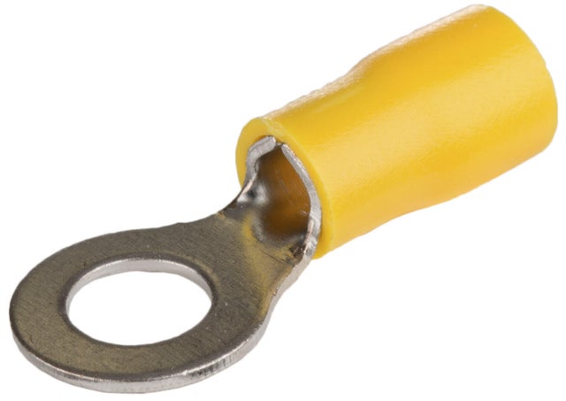 50 UD TERMINAL REDONDO AMARILLO 6/6MM