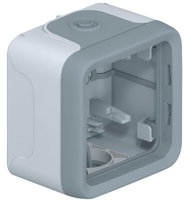 CAJA SIMPLE SUPERFICIE SERIE PLEXO COMPONIBLE IP55 - 1