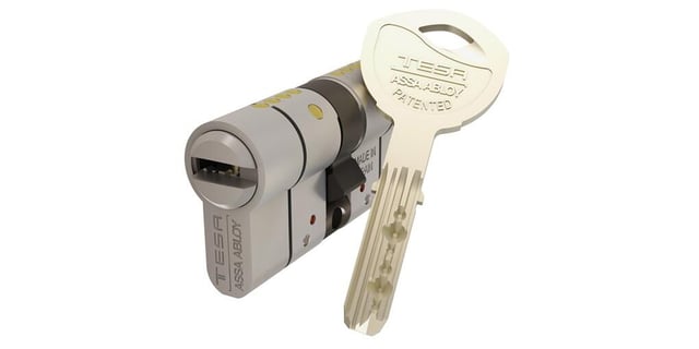 CILINDRO SEGURIDAD ANTIROTURA Y ANTIBUMPING 30 X 50 MM. NIQUEL T70 TESA