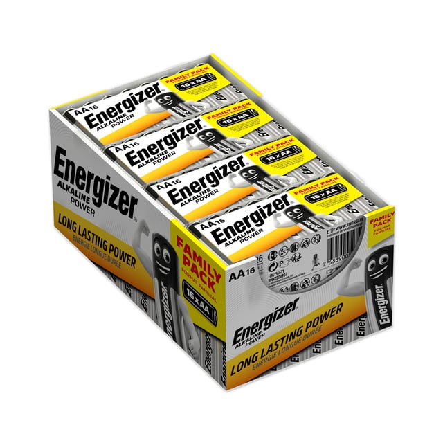 16 ALCALINAS ENERGIZER CLASICA AAA
