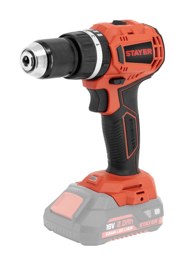 TALADRO PERCUTOR BATERÍA STAYER PBL COMPACT L20 18V BRUSHLESS 2AH