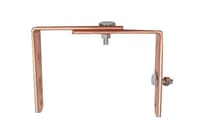 SOPORTE EVACUACIÓN PLUVIALES METÁLICO SEPARADOR ALEROS COBRE - 1