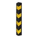 PROTECTOR DE GOMA EVA PARA VEHICULOS EN GARAJES ANGULAR NEGRO Y AMARILLO - 1