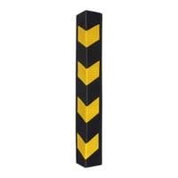 PROTECTOR DE GOMA EVA PARA VEHICULOS EN GARAJES ANGULAR NEGRO Y AMARILLO - 1