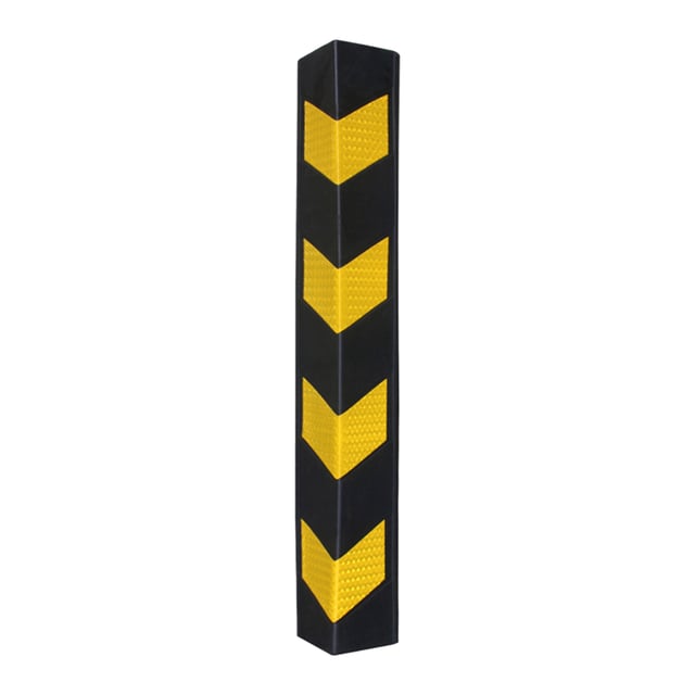 PROTECTOR DE GOMA EVA PARA VEHICULOS EN GARAJES ANGULAR NEGRO Y AMARILLO
