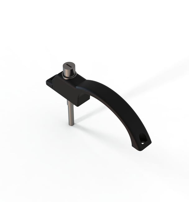 CIERRE CENTRAL LLAVE ASA SOBREPONER  NEGRO  - 1