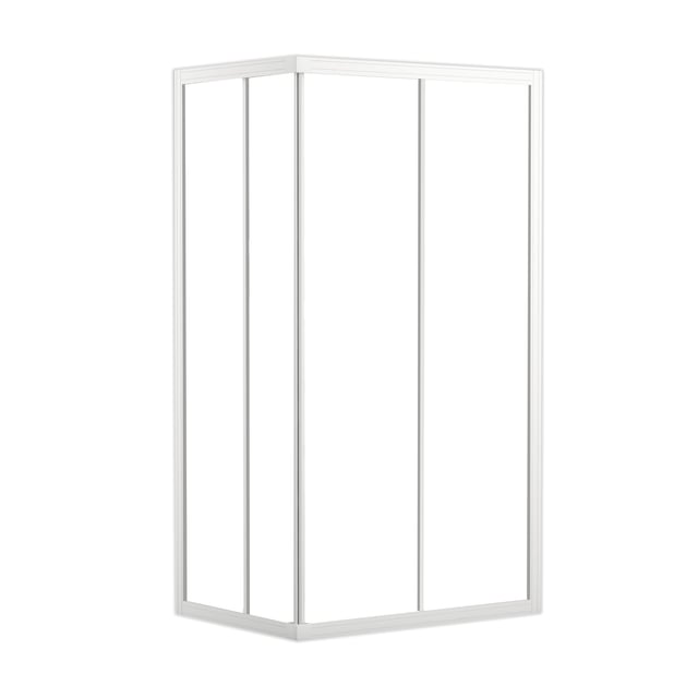 MAMPARA DE DUCHA RECTANGULAR CORREDERA SIENA 80X100CM BLANCO