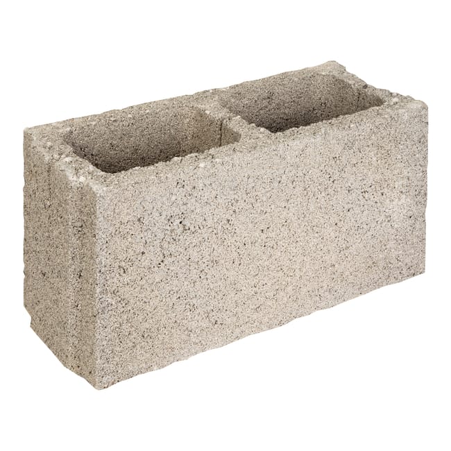 BLOQUE DE HORMIGÓN GRIS 39x19x15 CM - 1