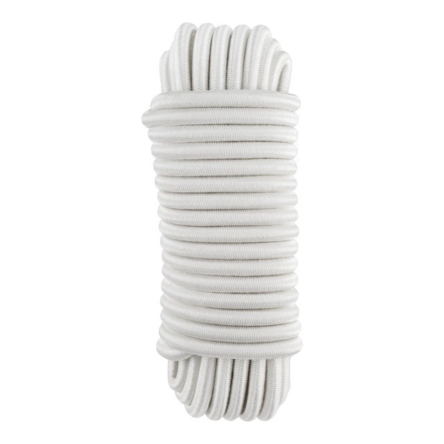 CUERDA ELÁSTICA POLIESTER 8MM. 10M BLANCO ROMBULL