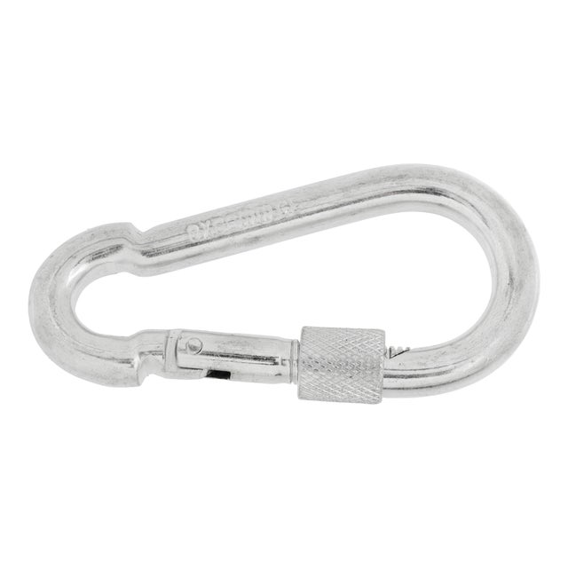 MOSQUETON  BOMBERO GALVANIZADO CON VIROLA 8 MM. 2 UDS